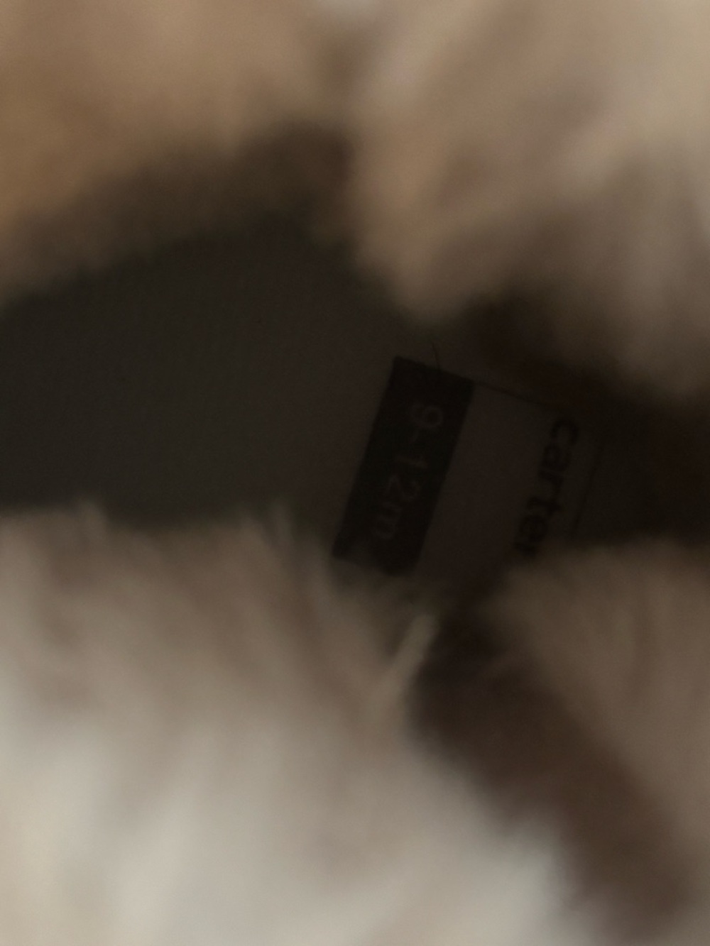 Carter's Tan Faux-Fur Trim Baby Boots Size 4 - Picture 4 of 4